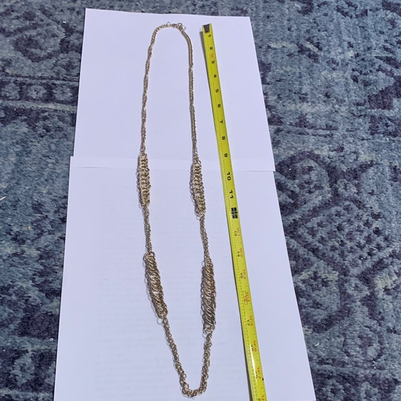 vintage Jewelry - Vintage aged textured gold large and small link chain 40”necklace